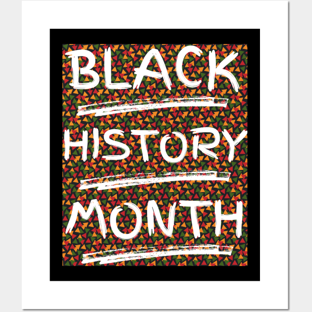 Black History Month Painted Letters. Wall Art by jackofdreams22